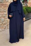 Mahra Abaya Lacivert